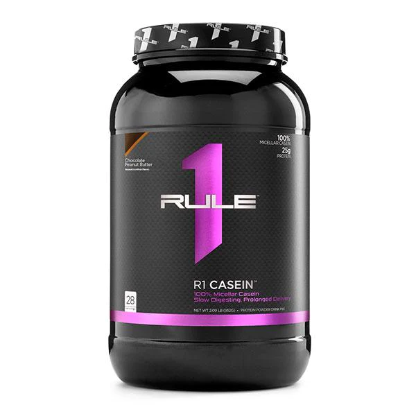 R1 Casein, 924 g, Rule1 Chocolate peanut butter, фото 1