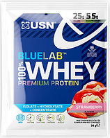 BlueLab 100% Whey, 34 g, USN Strawberry
