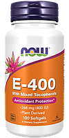 E-400 Mixed + 100 mcg of Selenium, 100 softgels, NOW