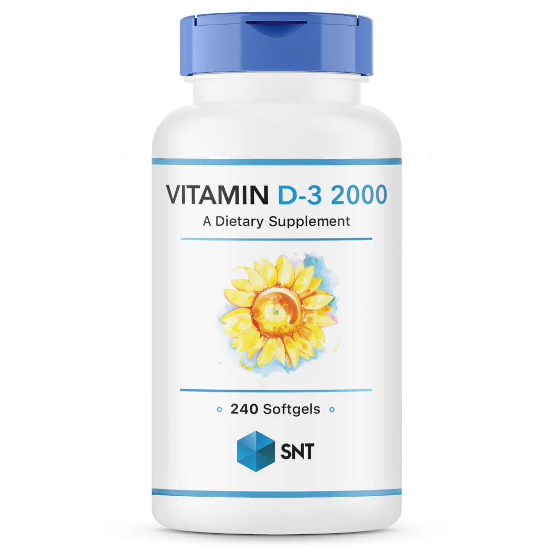 Vitamin D-3 2000 iu, 240 softgels, SNT - фото 1 - id-p116515334