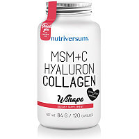 Wshape - MSM+C, Hyaluron, Collagen, 120 caps, Nutriversum