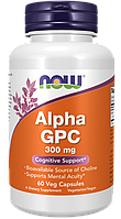 Бад Alpha GPC 300 mg, 60 veg.caps, NOW