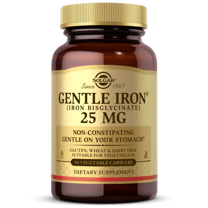 Gentle Iron 25 mg, 90 veg.caps, Solgar - фото 1 - id-p116515387