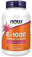 E-1000 with Mixed Tocopherols, 100 softgels, NOW