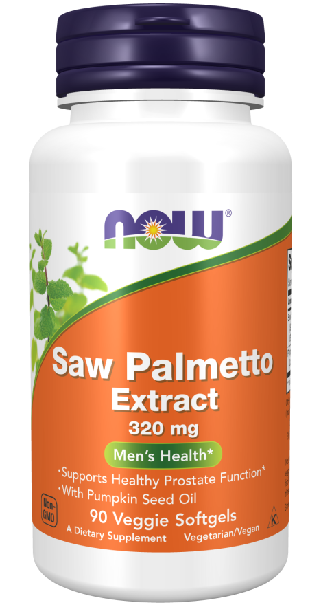 Saw Palmetto 320 mg, 90 veg.caps, NOW - фото 1 - id-p116516466