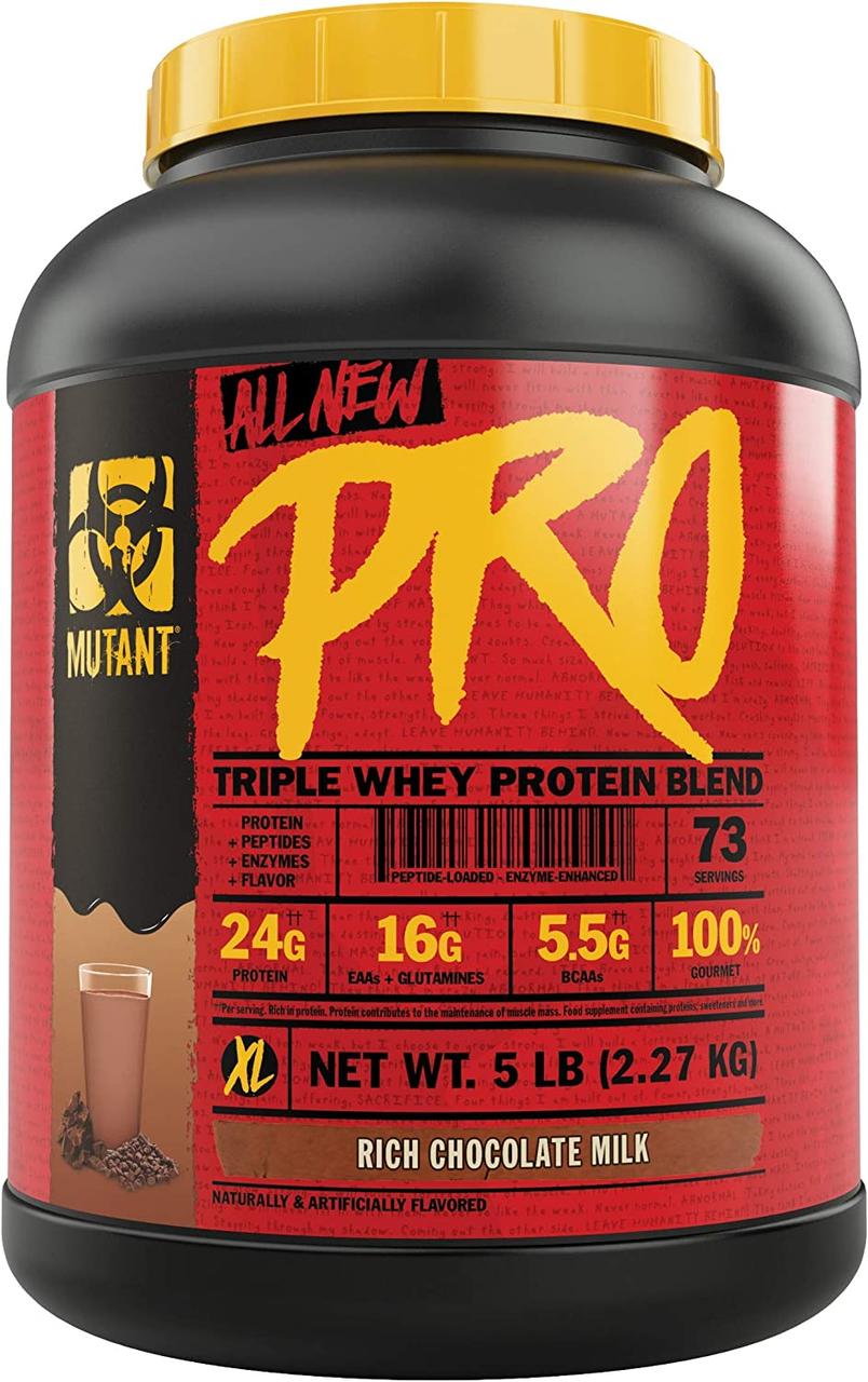 Протеин PRO Triple Whey Protein Blend, 2.27 kg, Mutant Rich Chocolate Milk, фото 1