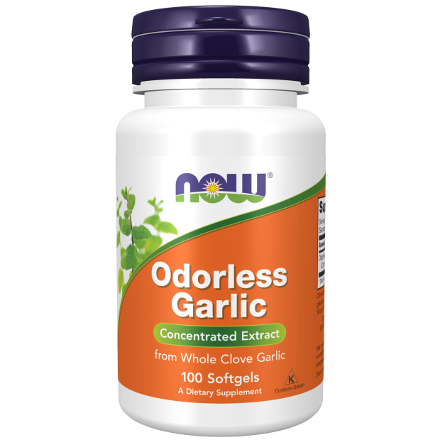 Odorless Garlic, 100 softgels, NOW, фото 1