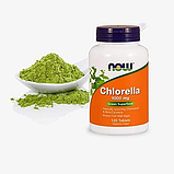 БАД Chlorella, 1000 mg, 120 tab, NOW, фото 2