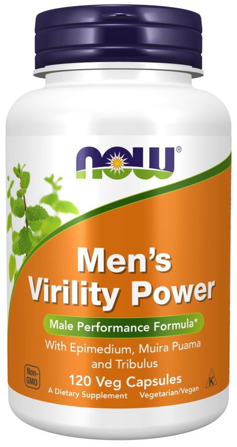 БАД Men`s Virility Power, 120 veg caps, NOW - фото 1 - id-p116516517