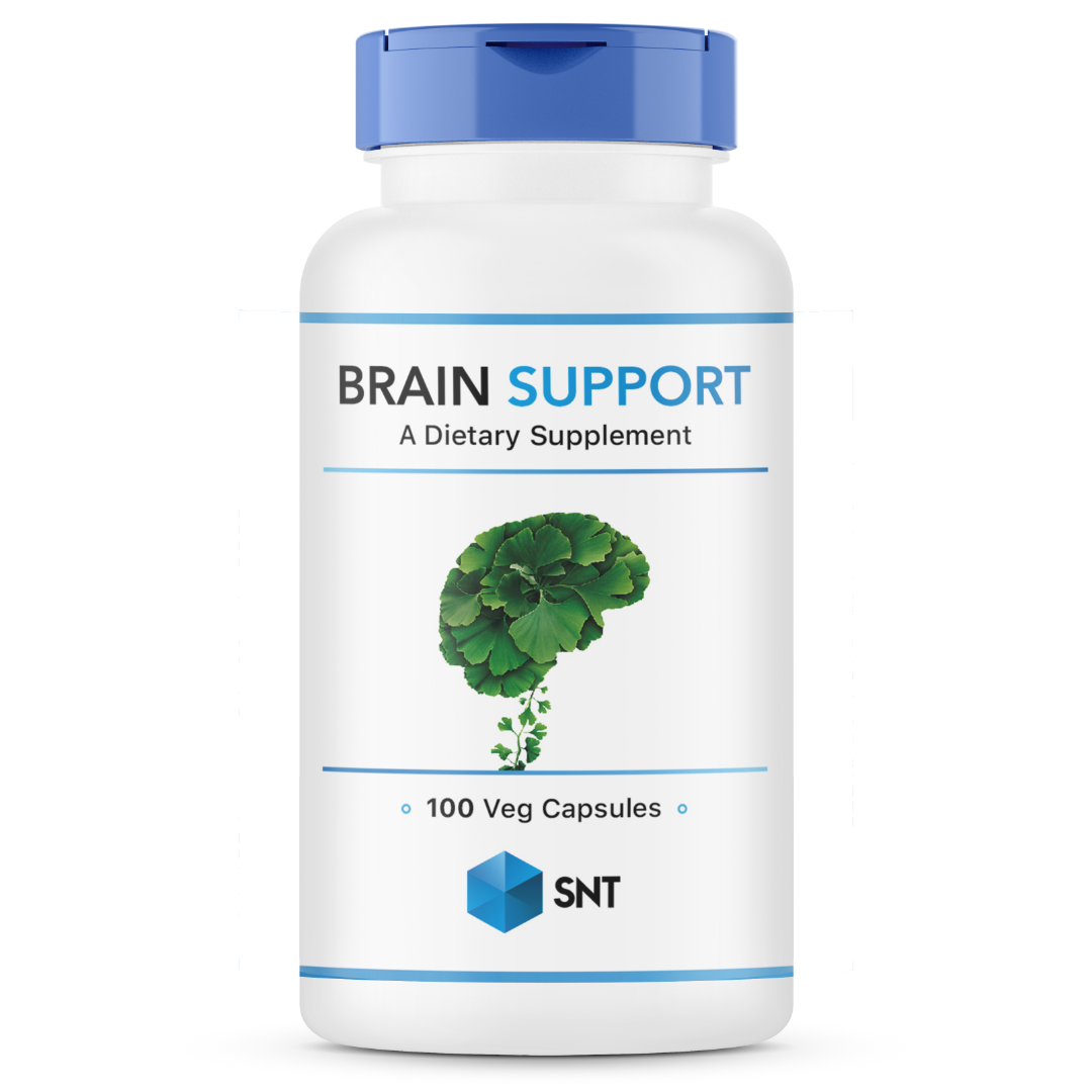 БАД Brain Support - Ginkgo Biloba 120 mg, 100 veg.caps, SNT, фото 1