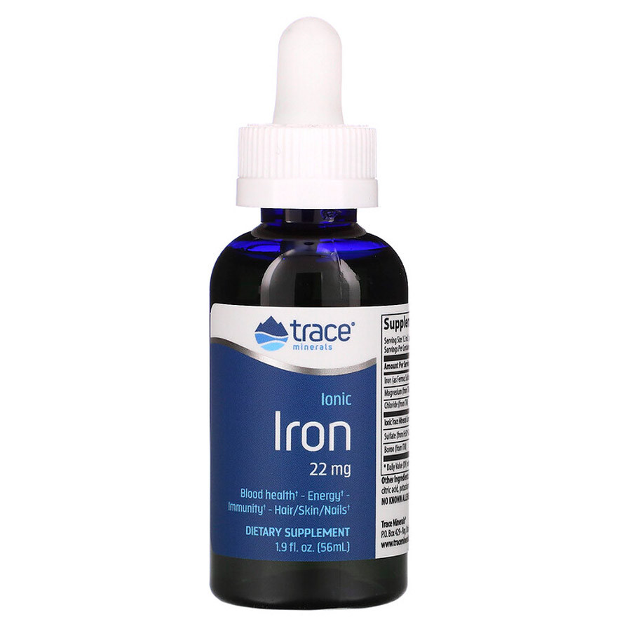 БАД Ionic Iron 22 mg, 56 ml, Trace minerals, фото 1