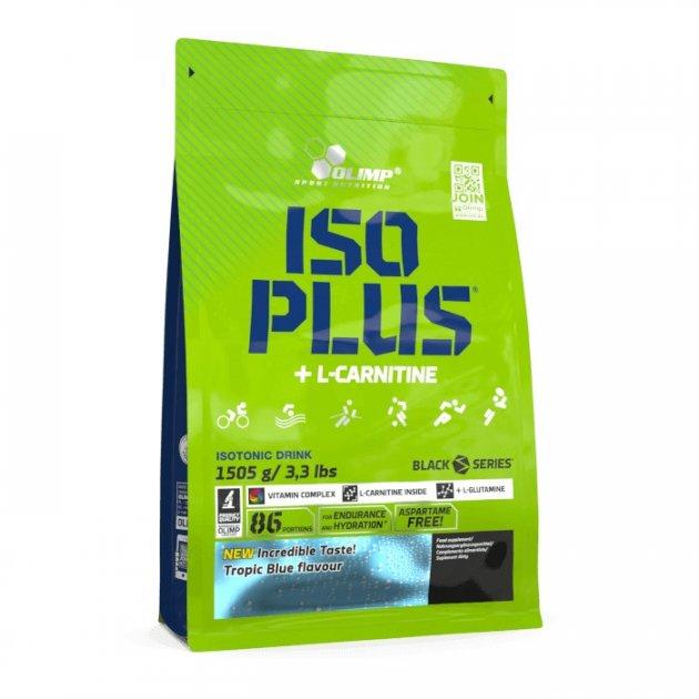 ISO Plus + L-Carnitine, 1505 g, Olimp Nutrition Tropic blue - фото 1 - id-p116515676