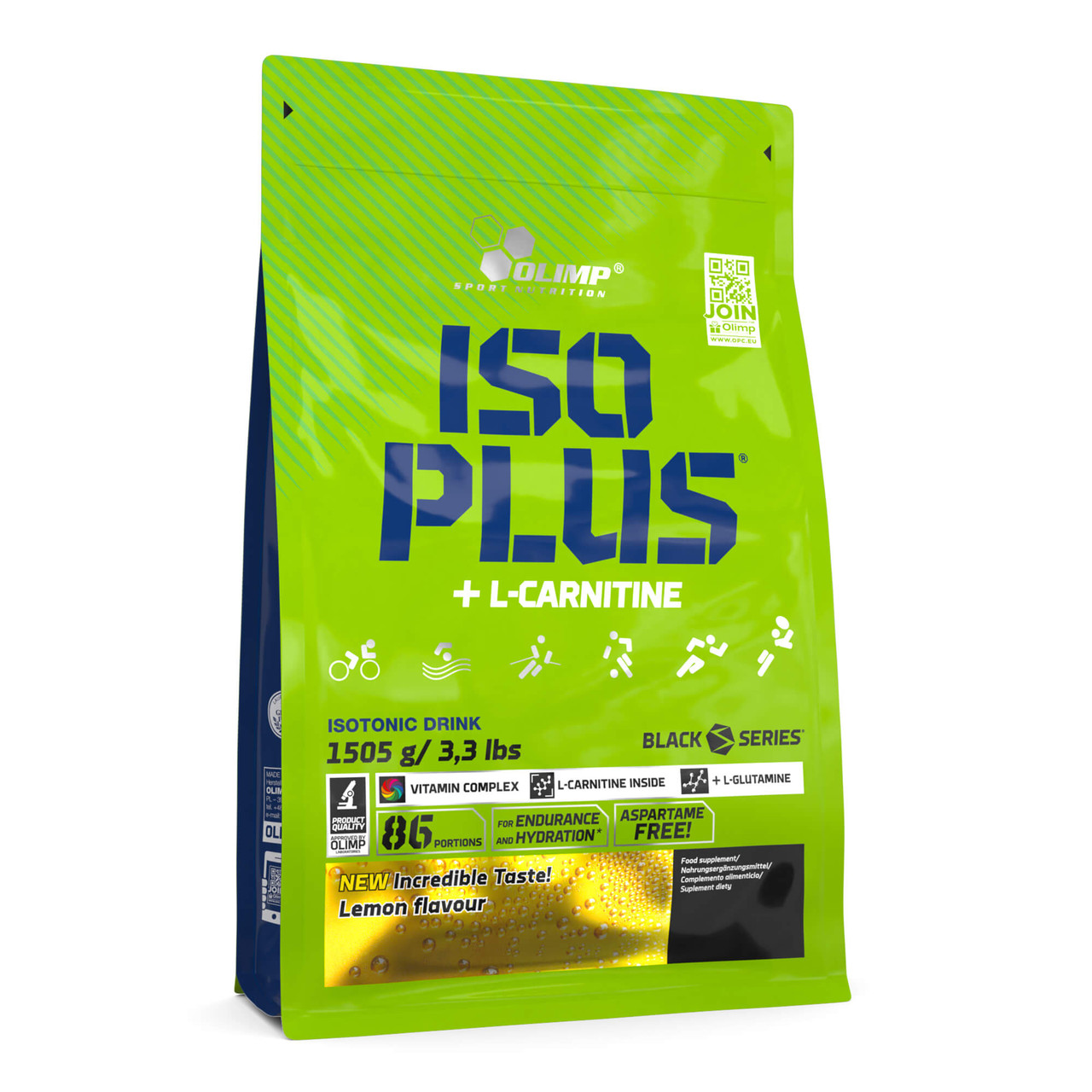ISO Plus + L-Carnitine, 1505 g, Olimp Nutrition Lemon - фото 1 - id-p116515678