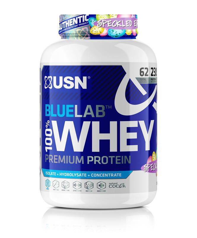 Протеин BlueLab 100% Whey, 2 kg, USN Speckled eggs, фото 1