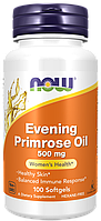БАД Evening Primrose 500 mg, 100 softgels, NOW