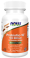 Пробиотик Probiotic-10 100 Billion, 60 veg.caps, NOW