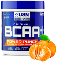 Аминокислоты BCAA + Power Punch, 400 g, USN Мандарин