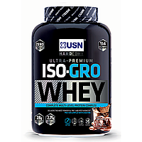 Протеин ISO-GRO Whey, 2 kg, USN Dutch chocolate