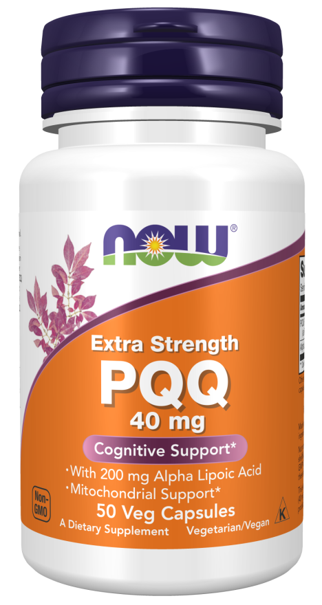 БАД PQQ 40 mg EXTRA STRENGTH 50 veg.caps, NOW - фото 1 - id-p116516678