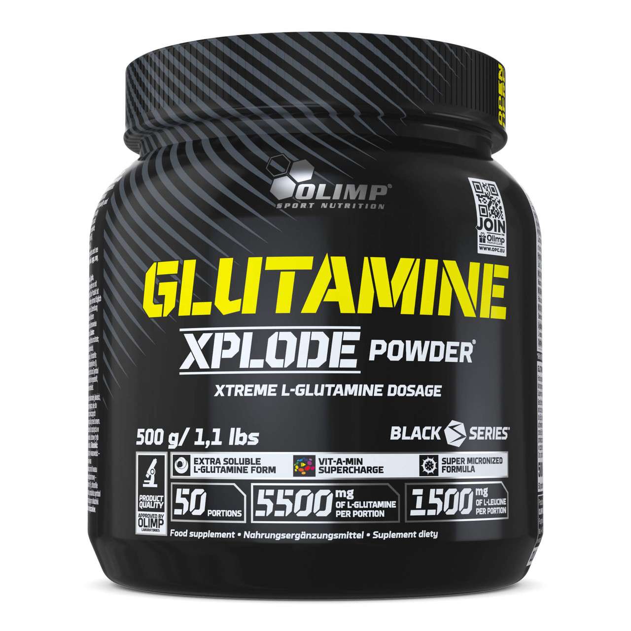 Glutamine Xplode Powder, 500 g, Olimp Nutrition Lemon, фото 1