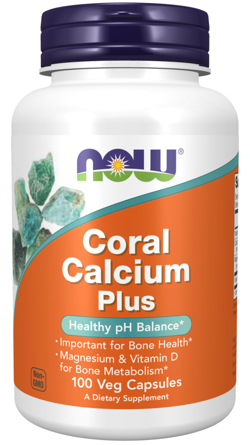 БАД Coral Calcium Plus Mag&Vit.D, 100 veg.caps, NOW - фото 1 - id-p116516701