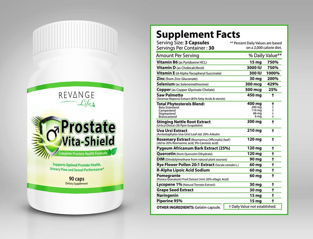 Prostate Vita-Shield, 90 caps, Revange Nutrition - фото 1 - id-p116517130