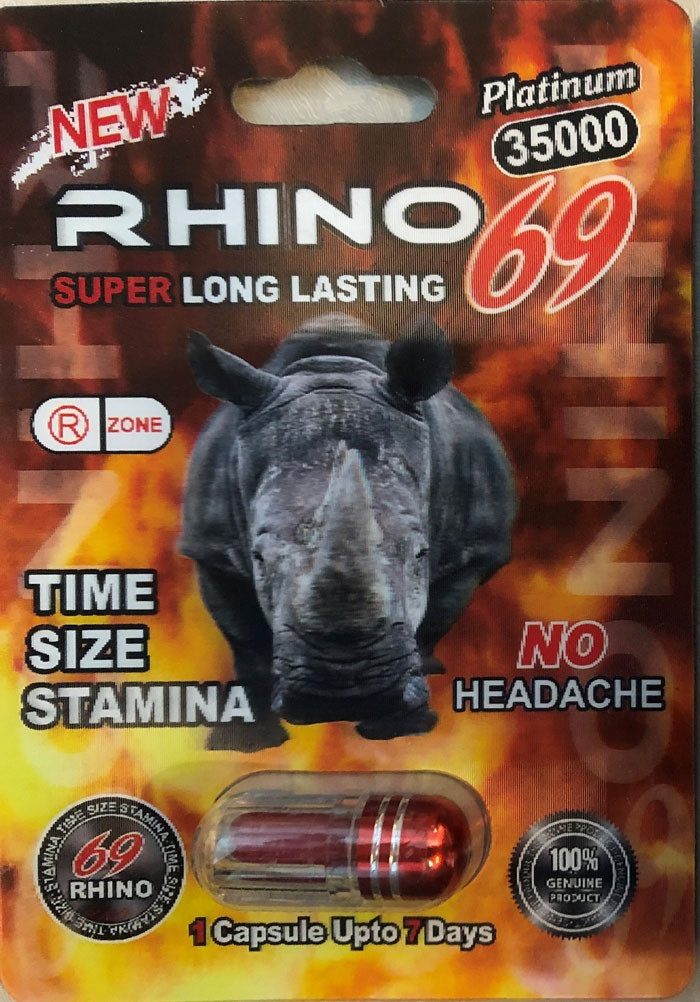 Rhino Super Long Lasting 69, 1 caps, LIBI GROW EXTREME - фото 1 - id-p116517131