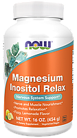 Magnesium Inositol Relax, 454 g, NOW Lemonade