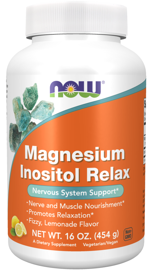 Magnesium Inositol Relax, 454 g, NOW Lemonade - фото 1 - id-p116515813
