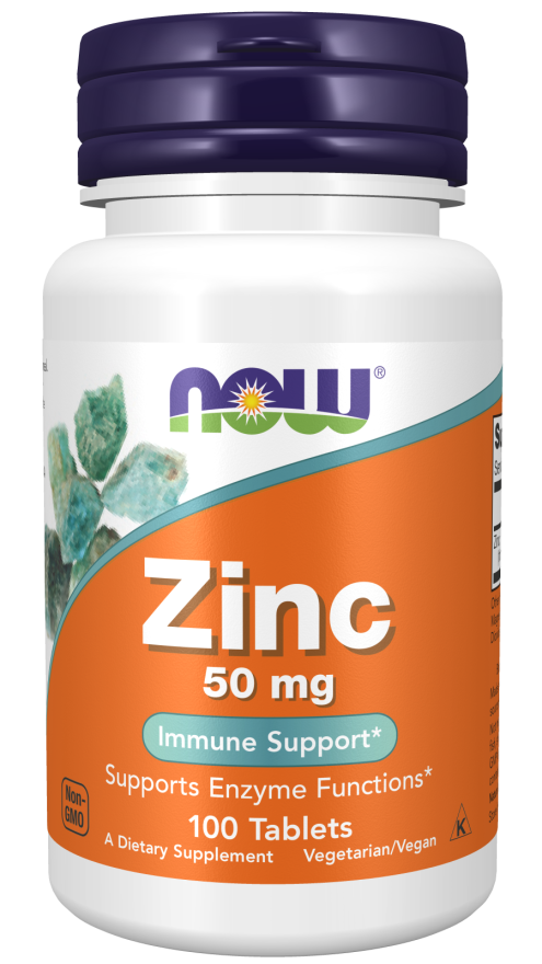 Бад Zinc (Gluconate) 50 mg, 100 tab, NOW - фото 1 - id-p116517154