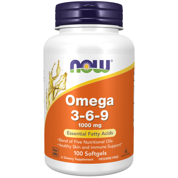 Омега 3 Omega-3-6-9 1000 mg, 100 softgels, NOW - фото 1 - id-p116517156