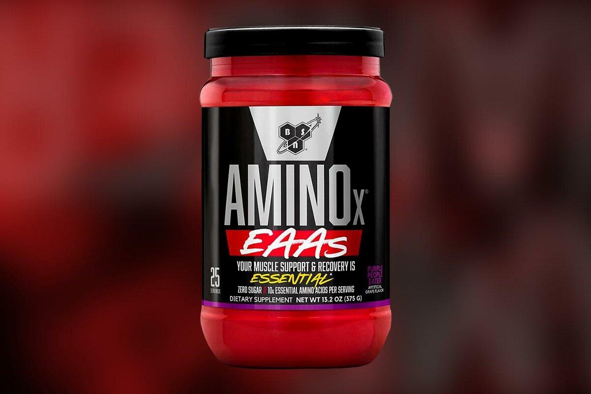 Аминокислоты Amino-X EAAs, 375 g, BSN Strawberry, фото 1