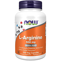 Аминокислоты L-Arginine 500 mg, 250 caps, NOW