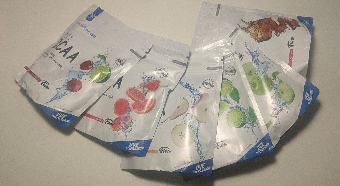 FLOW - BCAA 2:1:1 DOY, 200 g, NUTRIVERSUM Blue Grape, фото 1