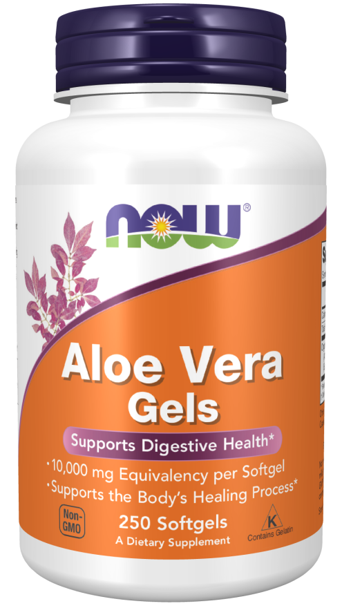 Aloe Vera 10000 mg, 250 softgels, NOW - фото 1 - id-p116517297