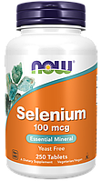 Selenium 100 mcg, 250 tab, NOW