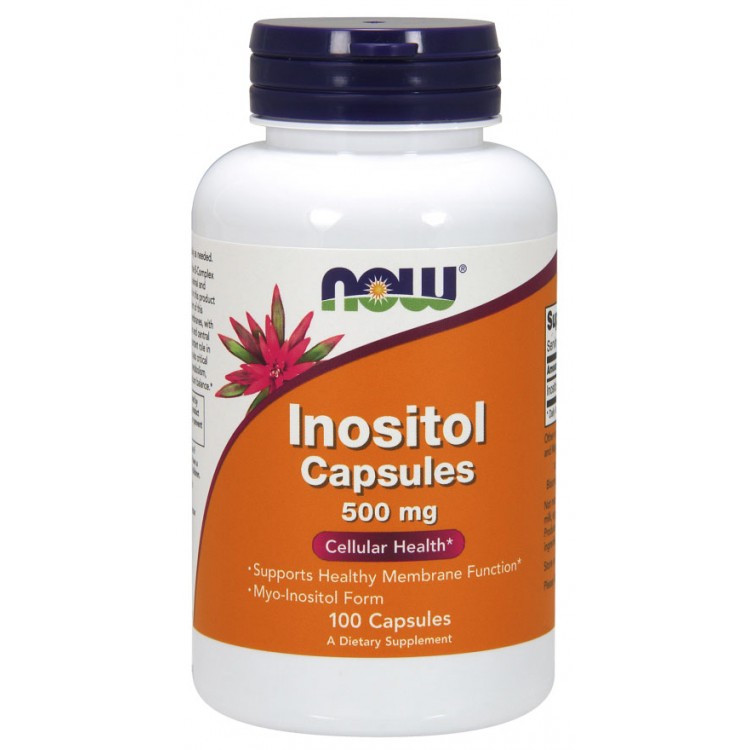 Inositol Capsules 500 mg, 100 veg.caps, NOW - фото 1 - id-p116517300