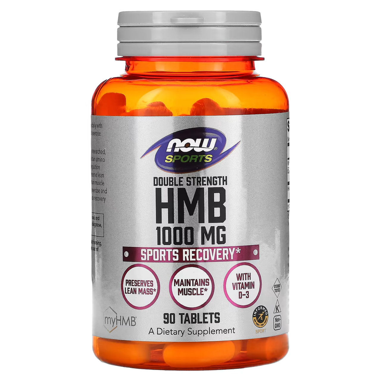HMB 1000 mg, 90 tab, NOW - фото 1 - id-p116517320