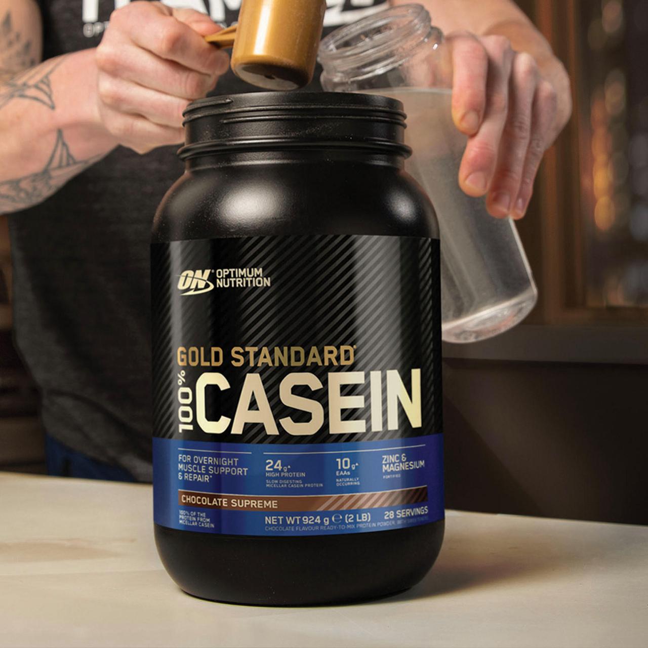 Протеин 100% Casein Protein, 1820 g, Optimum Nutrition Creamy vanilla, фото 1