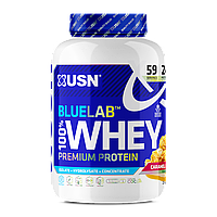 Протеин BlueLab 100% Whey, 2 kg, USN Caramel popcorn