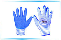 Перчатки нейлоновые с латексным обливом ладони МОРЯК (зебра) «В41»
