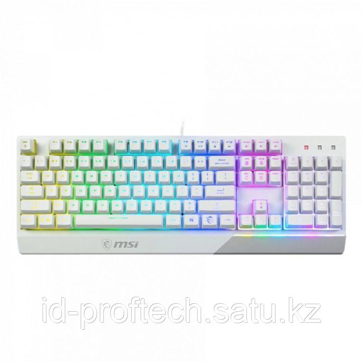 Игровая Клавиатура MSI Vigor GK30 WHITE RU, 106 клавиш, RGB SHOW, кабель 1,8м, USB2.0 - фото 1 - id-p116517986