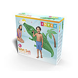 Надувная игрушка Intex 58546NP в форме крокодила для плавания, фото 3
