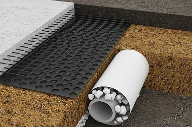 Профиллированная мембрана Gruntflex Fundament Base 550