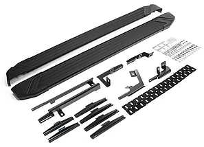 Порог-площадка "Black" + комплект крепежа для Toyota Highlander U50 2013-2020, фото 4