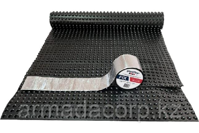 Лента Gruntflex Fix односторонняя самоклеющаяся лента герметик 10см*10м, фото 3