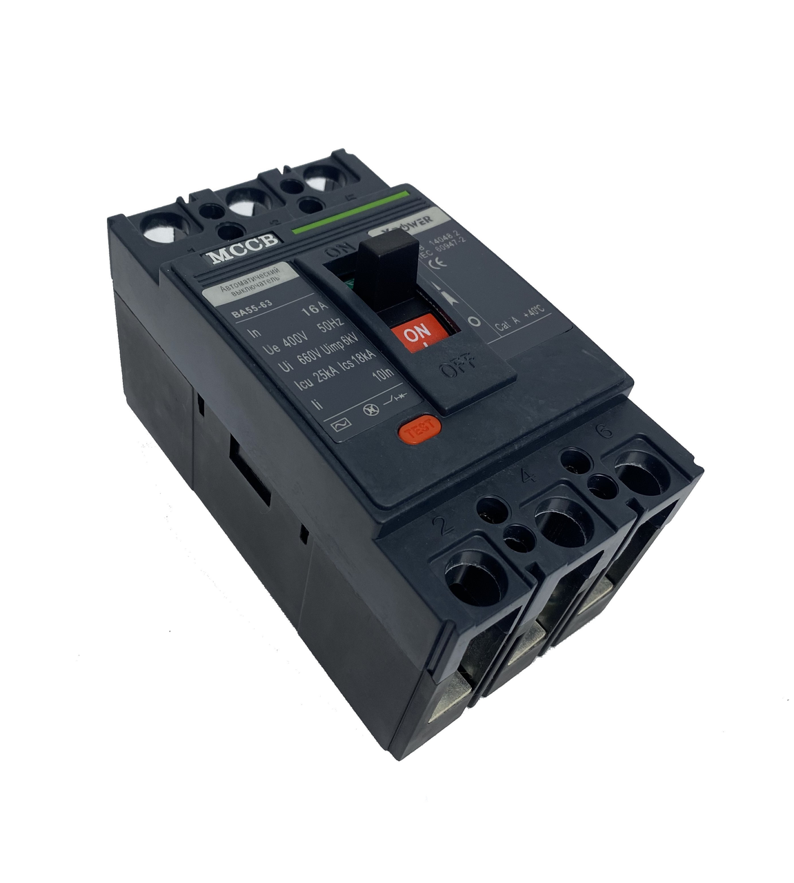 Автоматический выключатель Xpower ВА55-63 3P 16A - фото 1 - id-p116530436