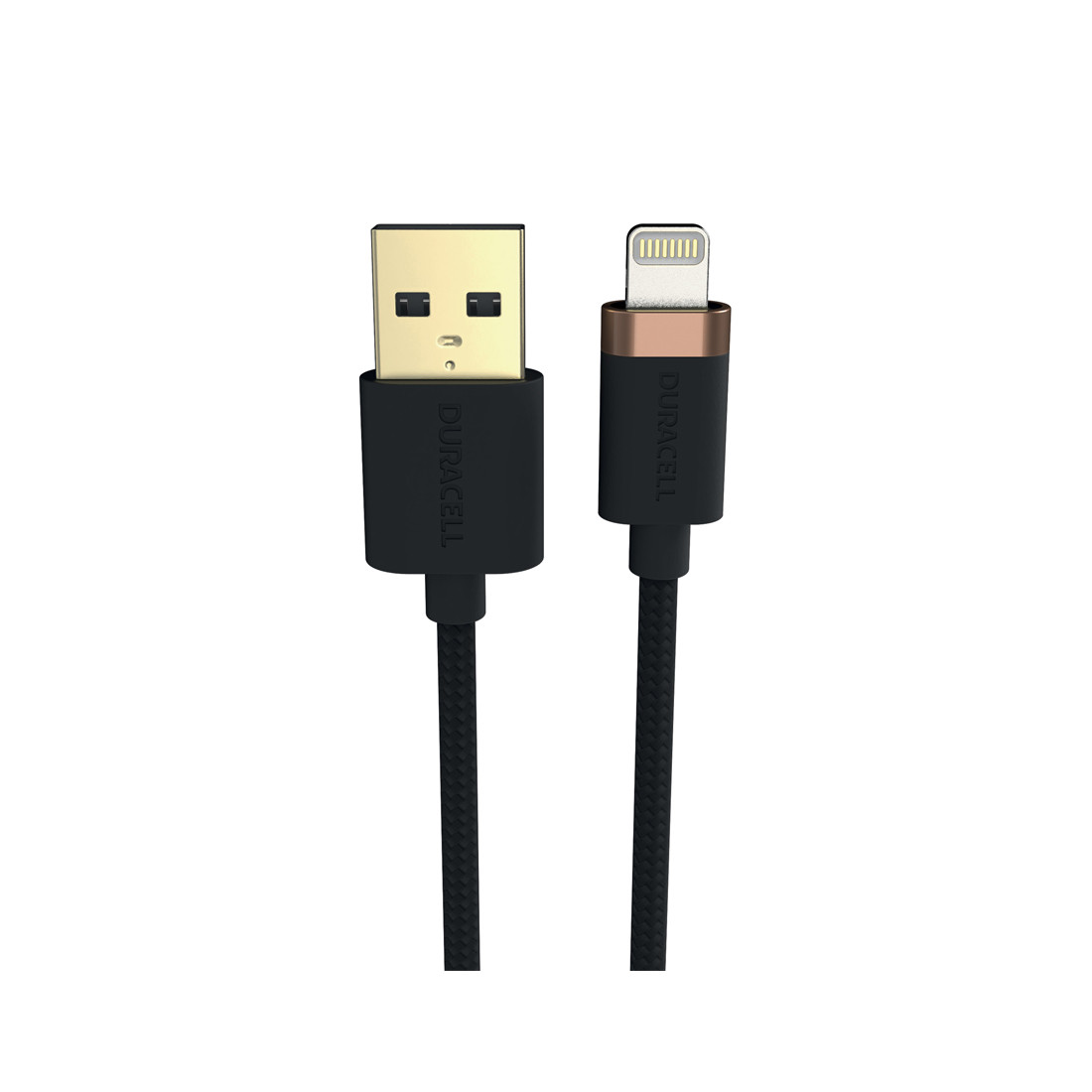 Интерфейсный кабель Duracell USB7012A USB-A to Lightning Черный 2-021386 - фото 1 - id-p116530579