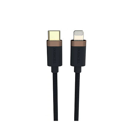 Интерфейсный кабель Duracell USB9012A USB-C to Lightning Черный 2-021378, фото 2