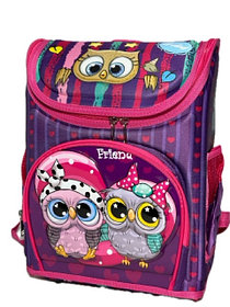 Қыздарға арналған мектеп сөмкесі - бірінші сынып оқушылары, жеңіл.